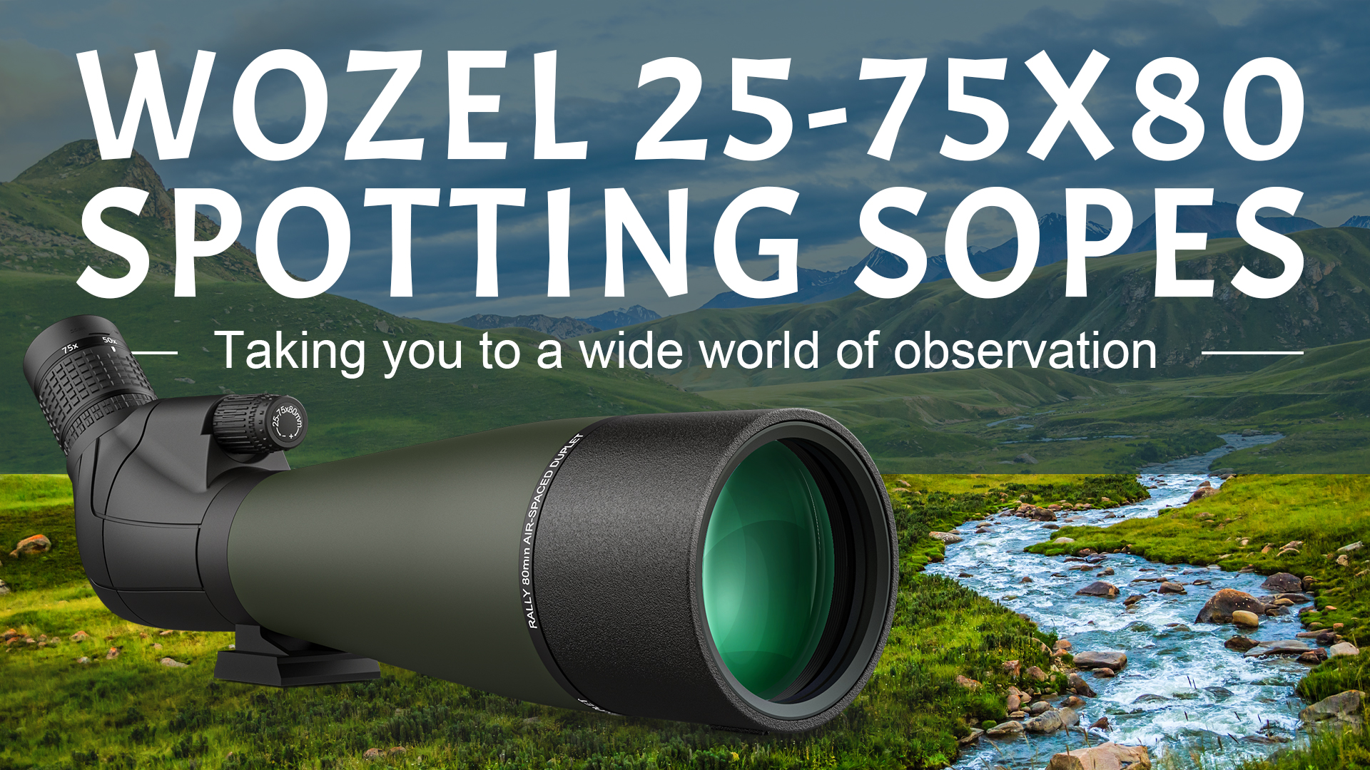 Watch WOZEL 25-75x80 Spotting Scopes - How to Use on Amazon Live